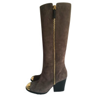 Giuseppe Zanotti Bottes en Daim en Taupe