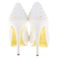 Versace Peep-dita dei piedi in bianco