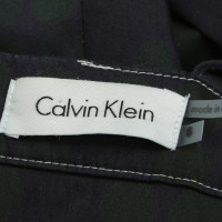 Calvin Klein Tailliertes Kleid in Blau/Grün