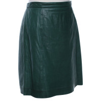 Dkny Leather skirt in green