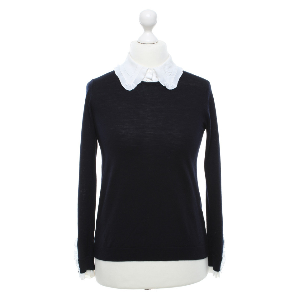 Claudie Pierlot Pullover mit weißem Kragen