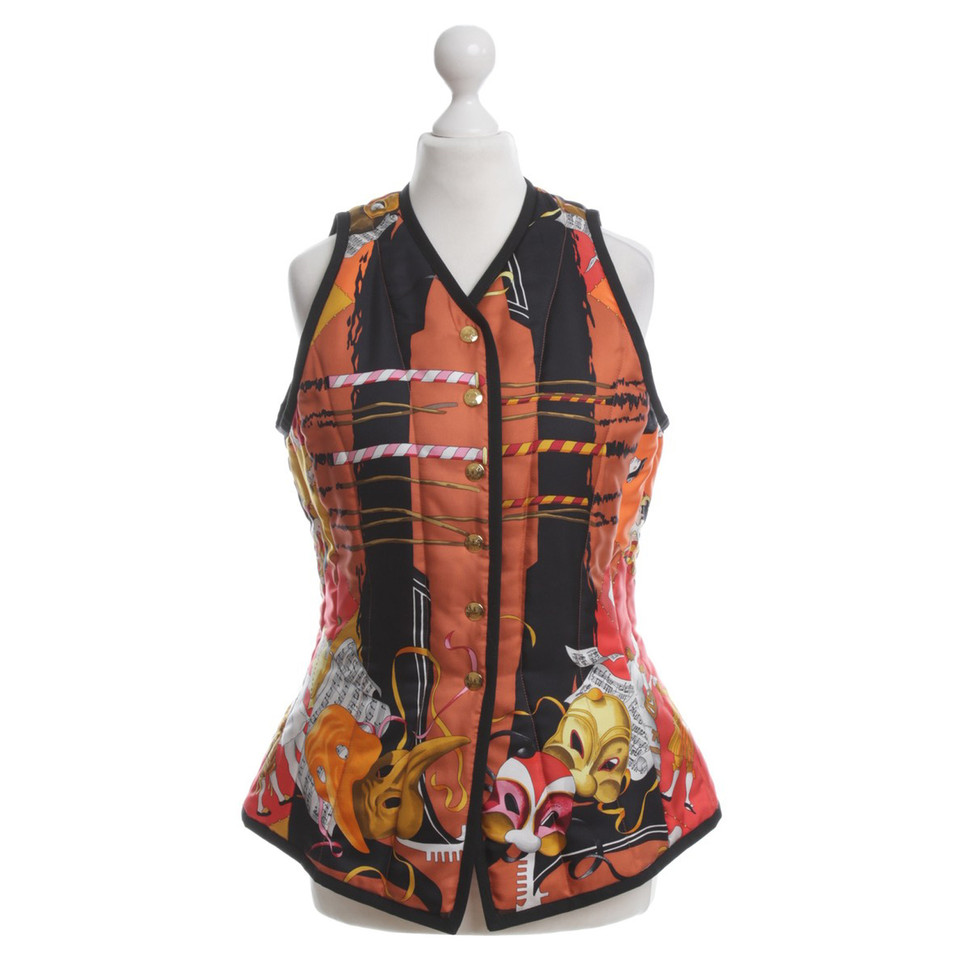 Hermès Silk vest with pattern