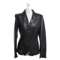 Escada Lamsvacht blazer in zwart