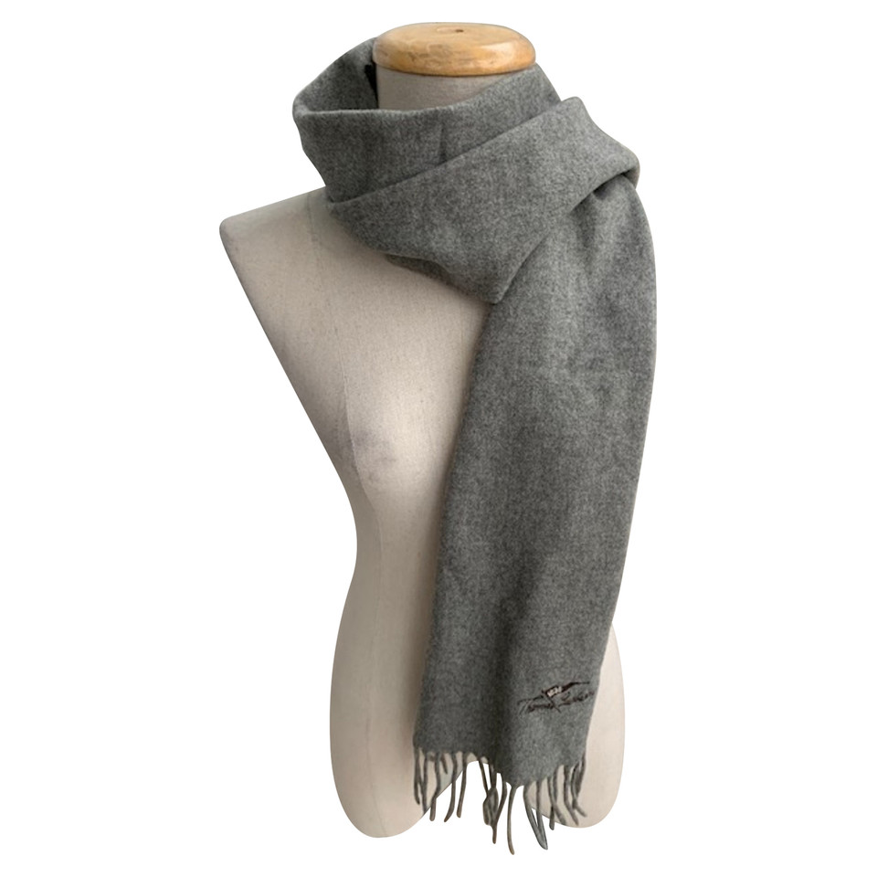 Thomas Burberry Scarf/Shawl Wool in Grey
