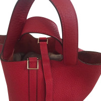 Hermès Picotin Lock MM Leather in Red