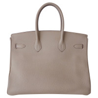 Hermès Birkin Bag 35 Leer in Crème