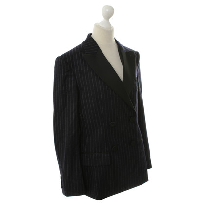 Moschino Nadelstreifenblazer in Dunkelblau