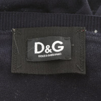 D&G Maglione di colore blu scuro
