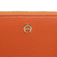 Aigner Bag/Purse Leather in Orange