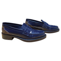 Louis Vuitton Slippers/Ballerinas Patent leather in Blue