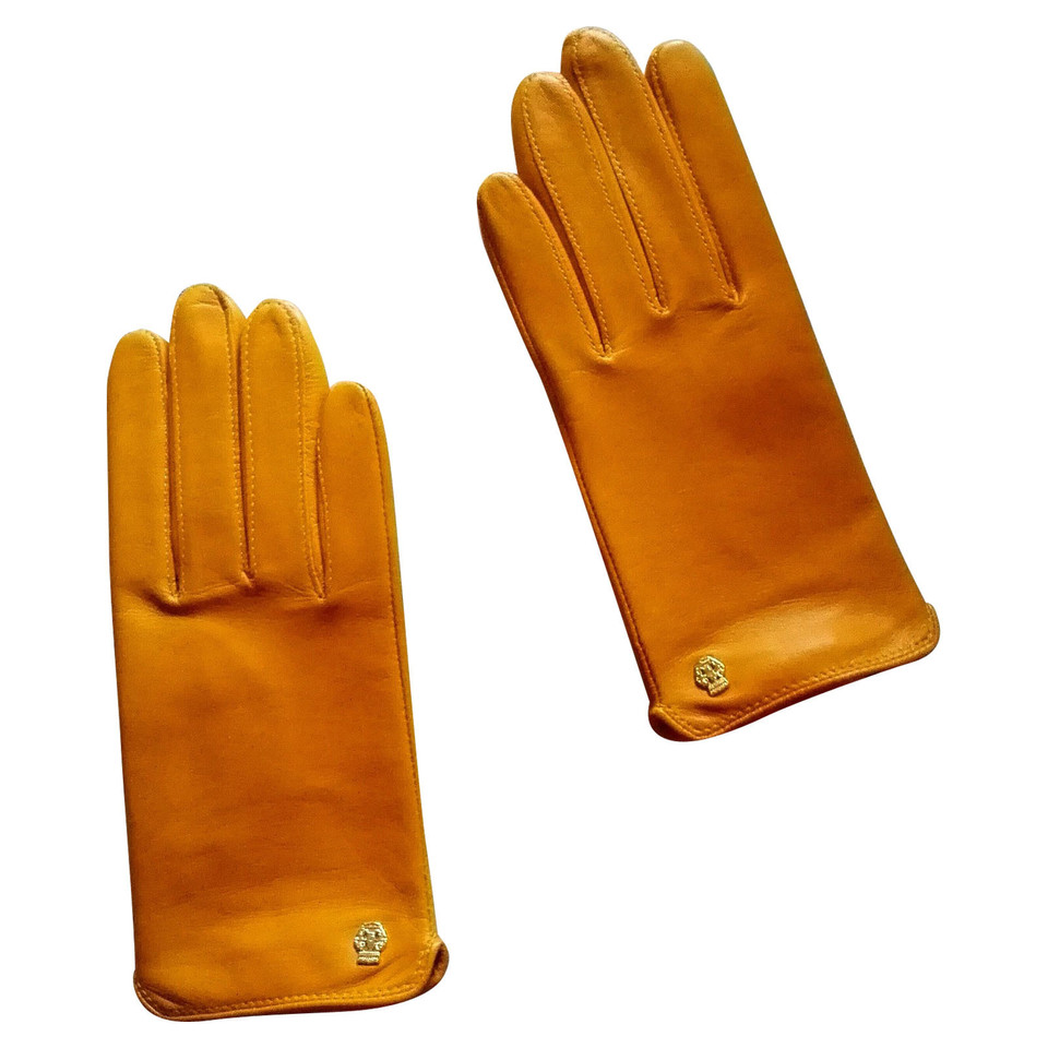 Roeckl Gloves Leather in Yellow