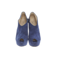 Le Silla  Pumps/Peeptoes aus Leder in Blau