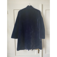 Velvet Jacke/Mantel in Blau