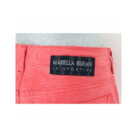 Mariella Burani Paire de Pantalon en Coton en Rose/pink