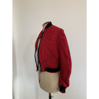 Haider Ackermann Jacke/Mantel aus Viskose in Rot