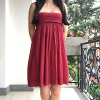 Jucca Dress Cotton in Bordeaux