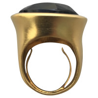 Kenneth Jay Lane Goudkleurige ring met steen