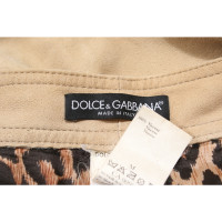 Dolce & Gabbana Short Suède in Beige