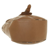 Burberry Handtasche aus Leder in Ocker