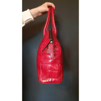 Zagliani Tote Bag aus Leder in Rot
