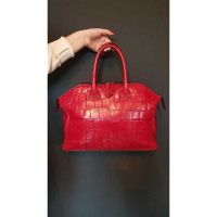 Zagliani Tote Bag aus Leder in Rot