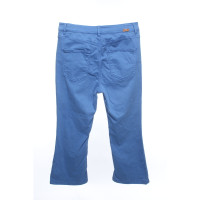 Massimo Dutti Paire de Pantalon en Coton en Bleu