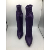 Casadei Stiefel aus Leder in Violett