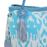 World Family Ibiza Handbag in blue / white