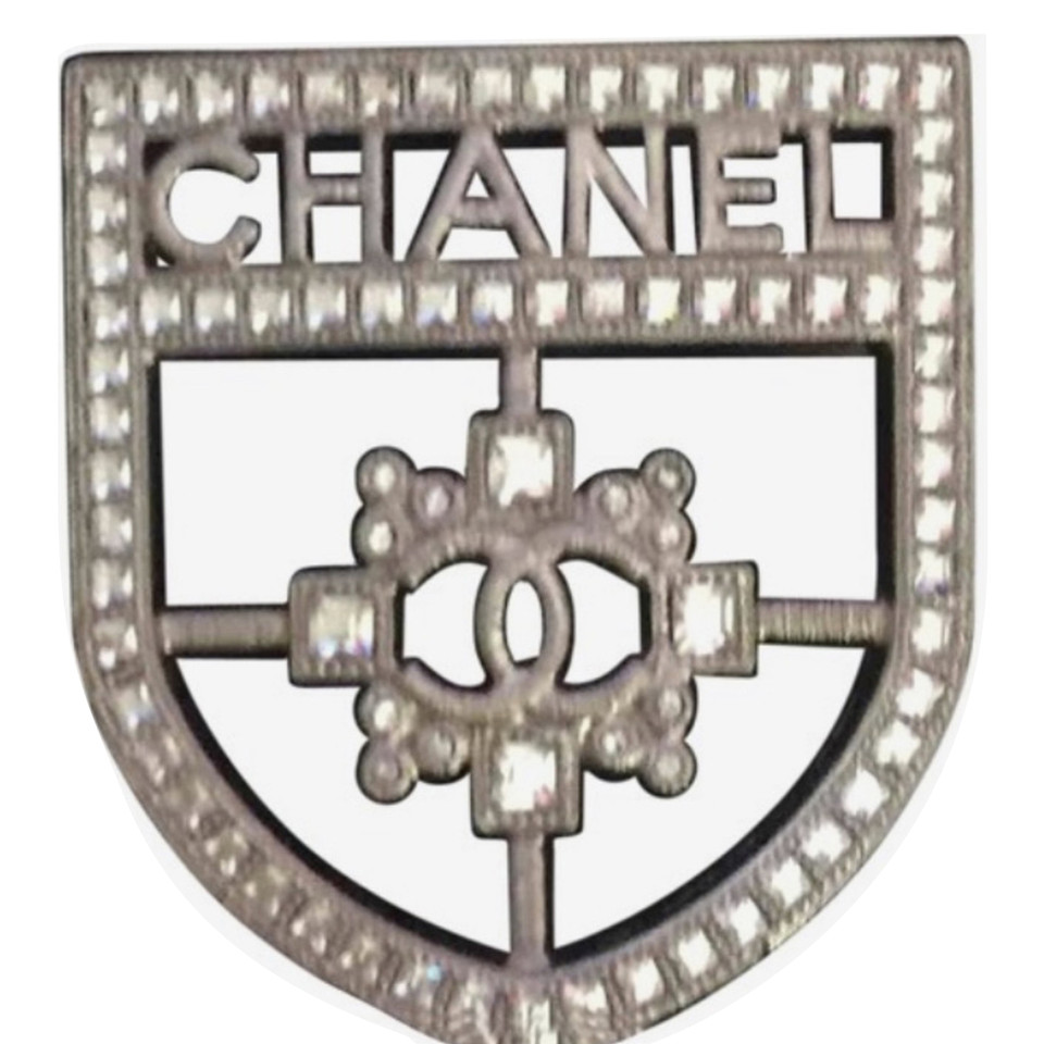 Chanel Brosche aus Silber in Silbern