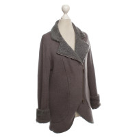 Brunello Cucinelli Cardigan met konijn bont trim