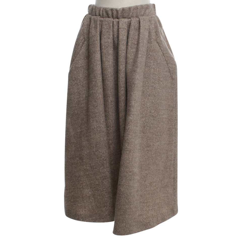 Acne Wollen rok in beige