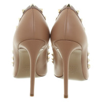 Valentino Garavani "Rockstud" Pumps in Nude