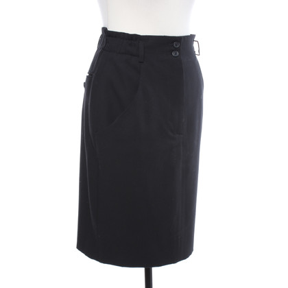 René Lezard Skirt Wool in Black
