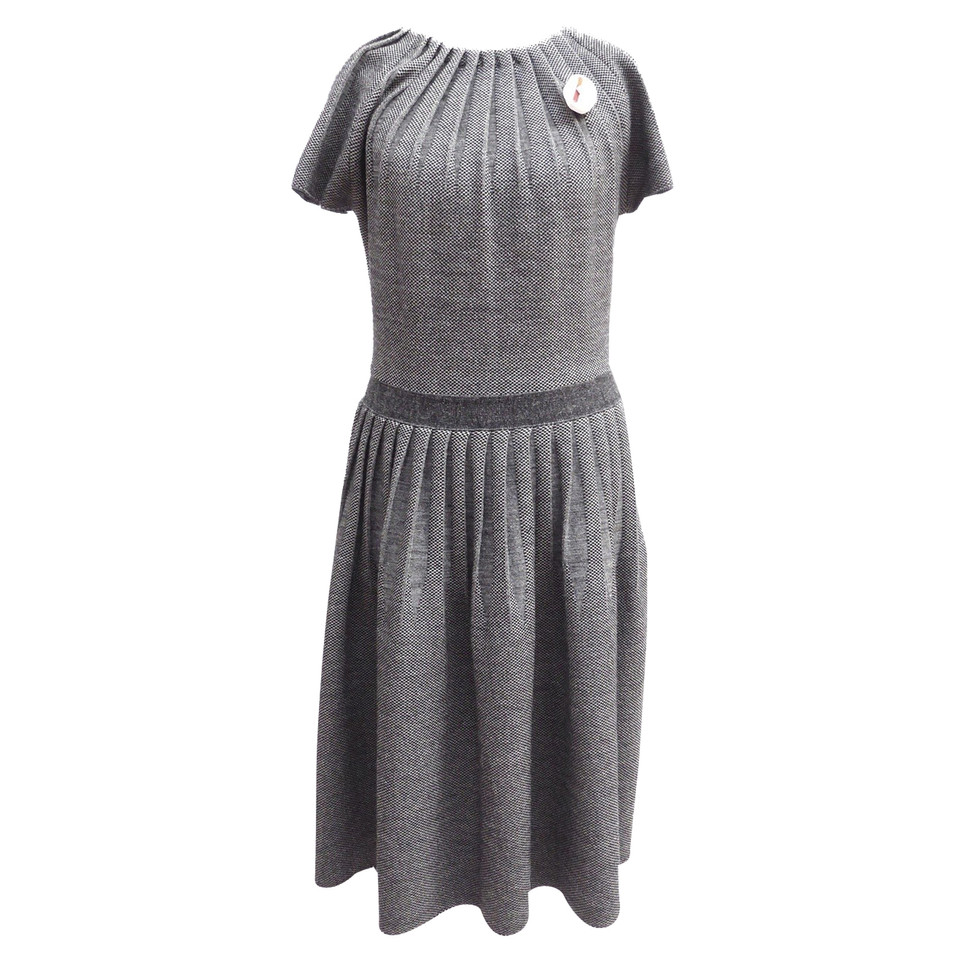 Christian Dior Woolen dress with wide skirt
