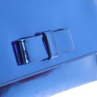 Marni Clutch in Blau-Metallic