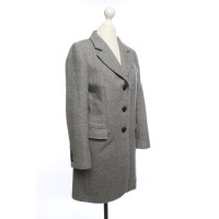 Mabrun Jacke/Mantel aus Wolle in Grau