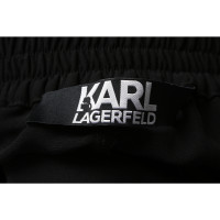 Karl Lagerfeld Hose aus Baumwolle in Schwarz