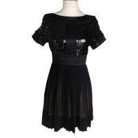 Just Cavalli Kleid aus Seide in Schwarz