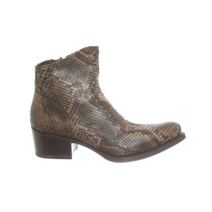 Gianni Barbato Ankle boots Leather in Olive