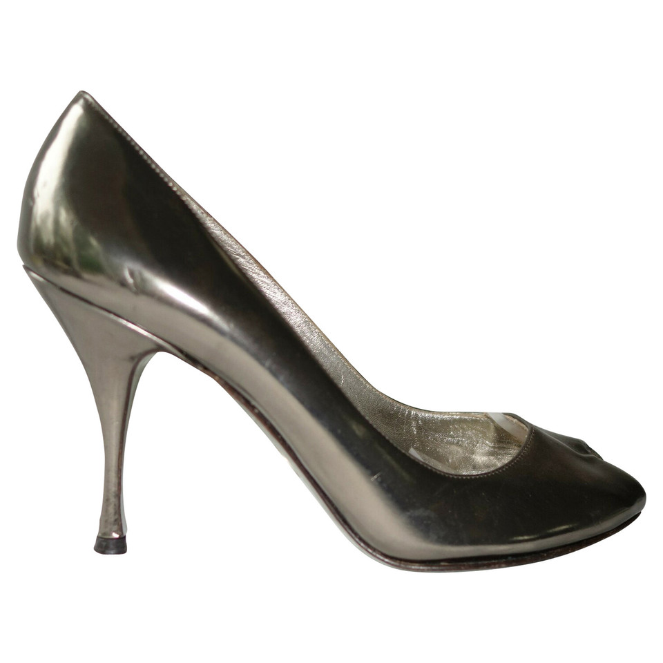 Dolce & Gabbana Pumps/Peeptoes Leather in Silvery