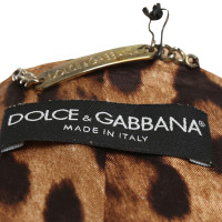 Dolce & Gabbana Giacca in pelle nel colore Beige
