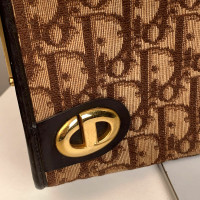 Christian Dior Clutch Bag Canvas in Brown