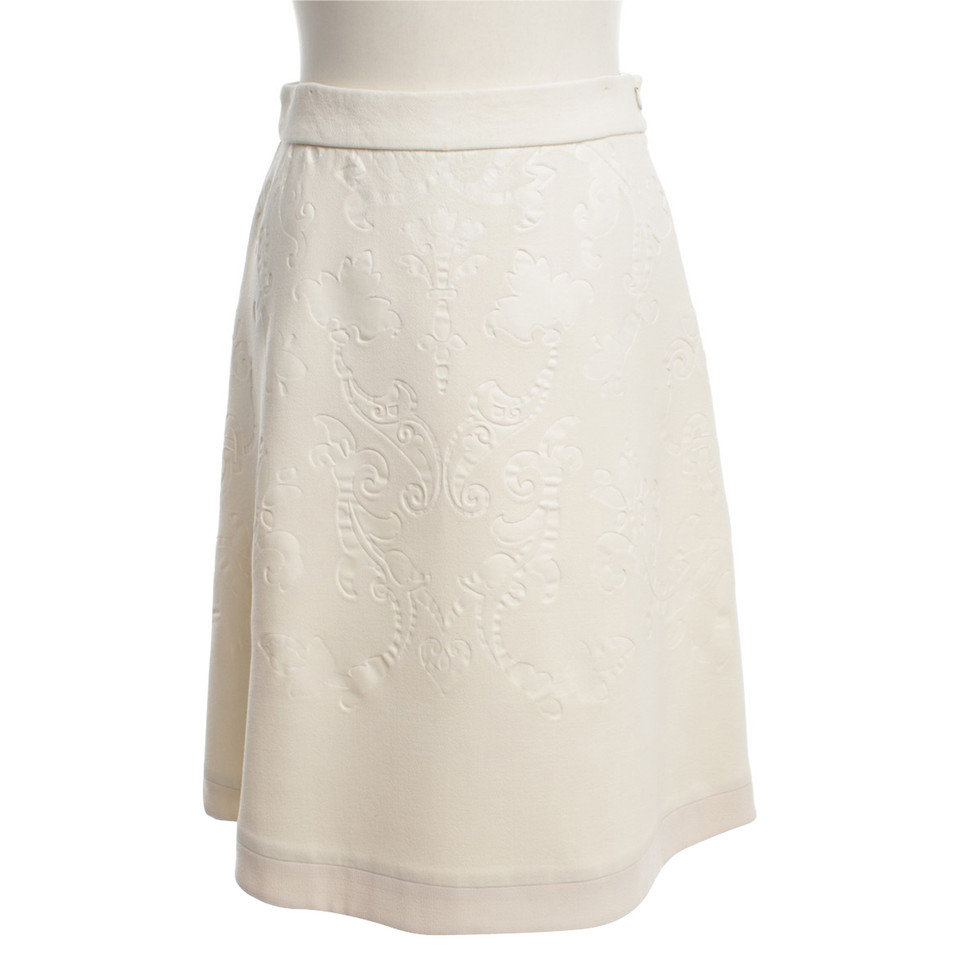 Stella McCartney Cream-colored skirt with pattern