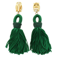 Oscar De La Renta Boucle d'oreille en Vert