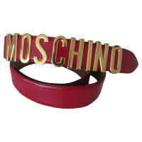 Moschino Red logo belt