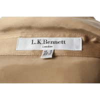 L.K. Bennett Kleid aus Seide in Gold