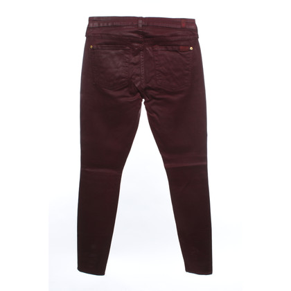 7 For All Mankind Jeans in Cotone in Bordeaux