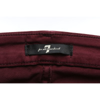7 For All Mankind Jeans aus Baumwolle in Bordeaux