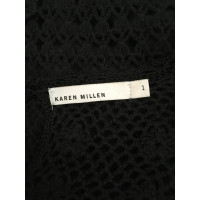 Karen Millen Kleid aus Baumwolle in Schwarz