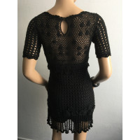 Karen Millen Kleid aus Baumwolle in Schwarz